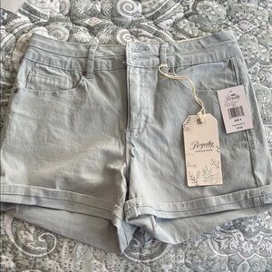 Royalty For Me Light Green Jean Shorts